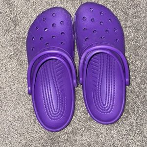 Purple crocs